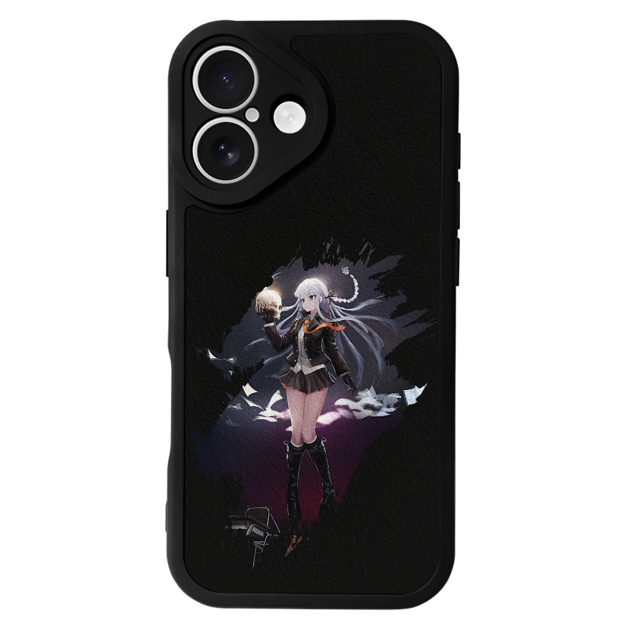 ダンガンロンパ グッズ,霧切響子 - IPhone 16シリーズ対応 ・ シリコンスマホケース ・ レザー調 ・ 高精度フィット ・ 耐衝撃 ・ ワイヤレス充電対応 ・ 精密カット